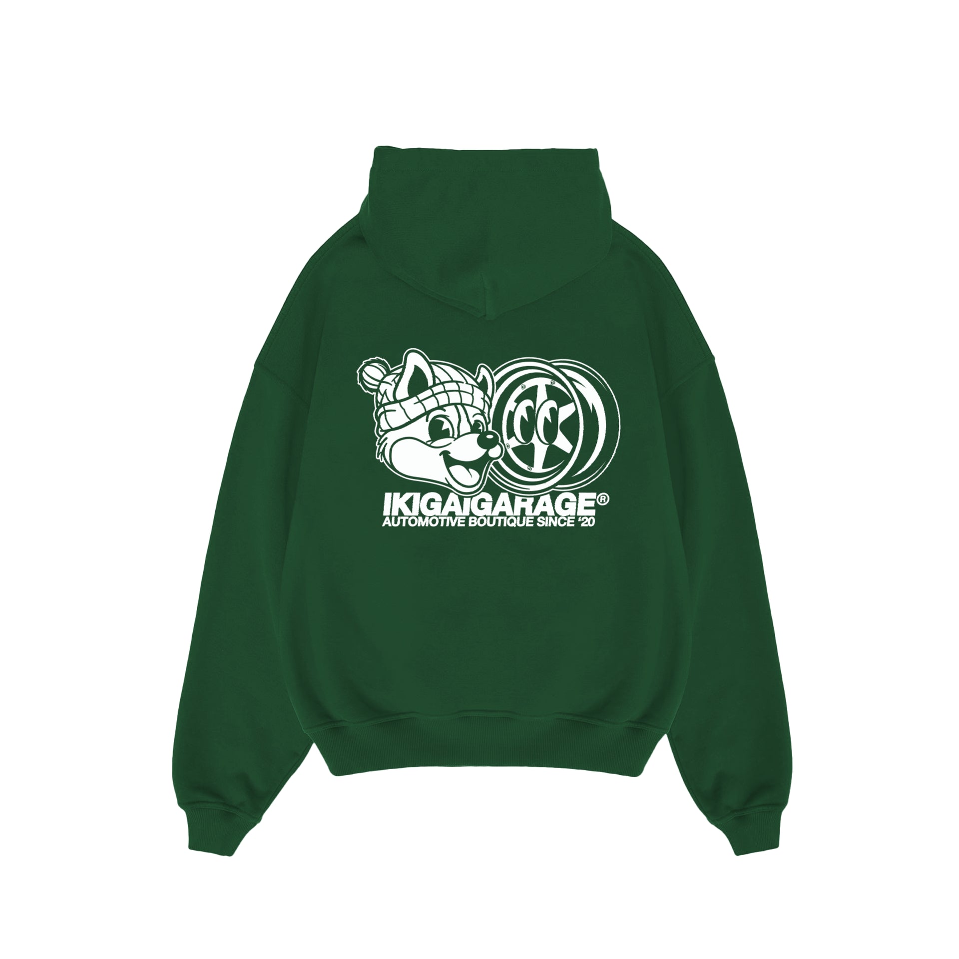 Auto Boutique Hoodie Pine Green – Ikigai Garage