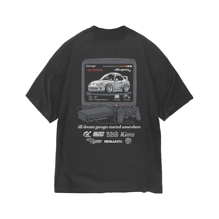 GT Supra Faded Black T-Shirt