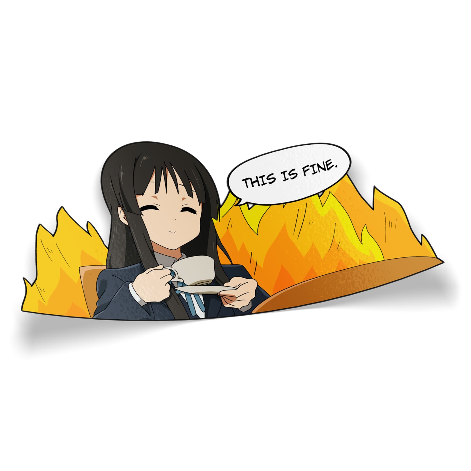 This Is Fine Peeker